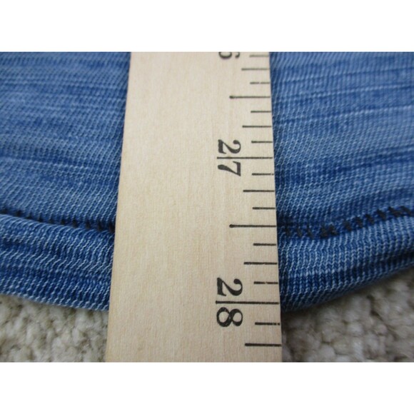 Faherty Polo Shirt Mens Extra Large XL Blue Indigo Dyed Cotton Short Sleeve * - Picture 11 of 12